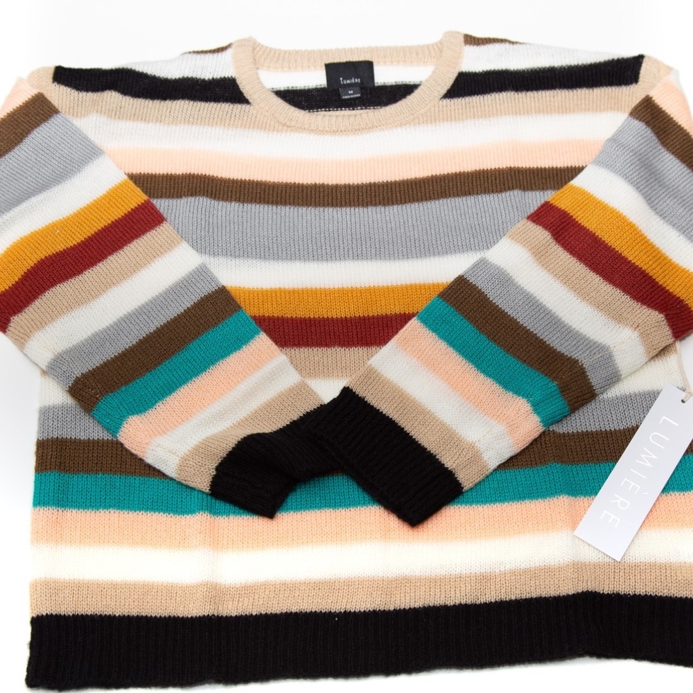 Multi Color Stripe Sweater - Picture 2 of 3